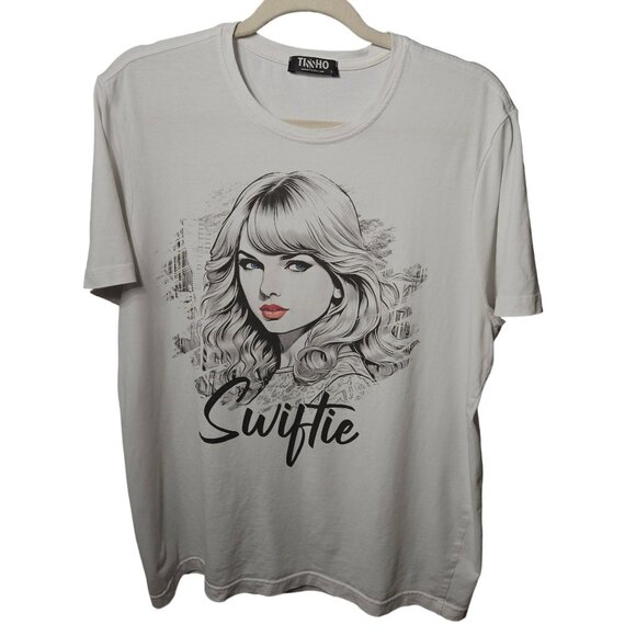 TisSho Swiftie Graphic Tee Shirt L White - Picture 1 of 4